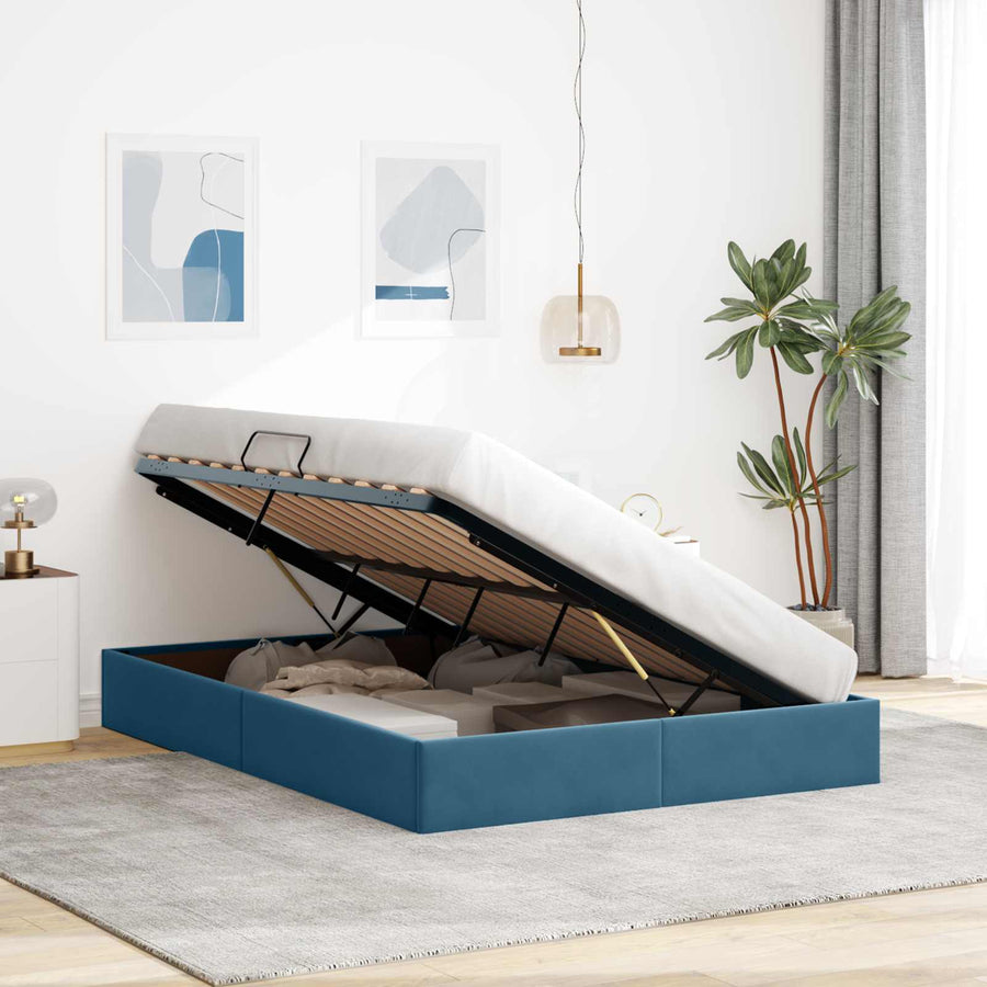 Ottoman Bedframe met Opslag met opslag Fluweel