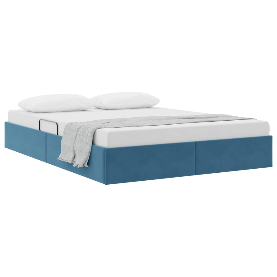 Ottoman Bedframe met Opslag met opslag Fluweel