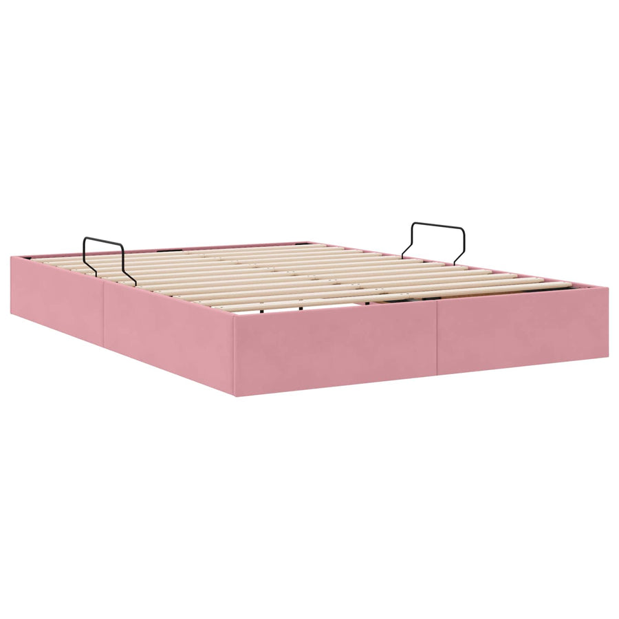 Ottoman Bedframe met Opslag met opslag Fluweel