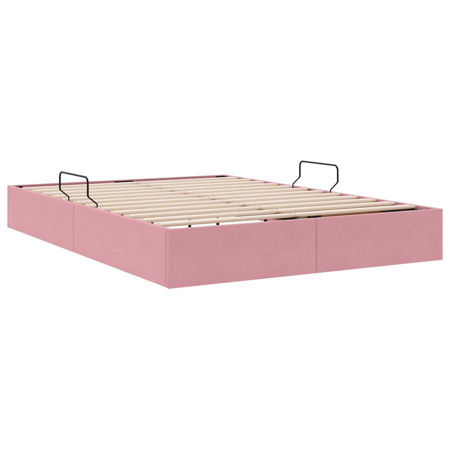 Ottoman Bedframe met Opslag met opslag Fluweel