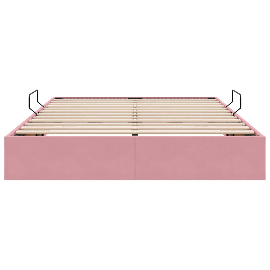 Ottoman Bedframe met Opslag met opslag Fluweel