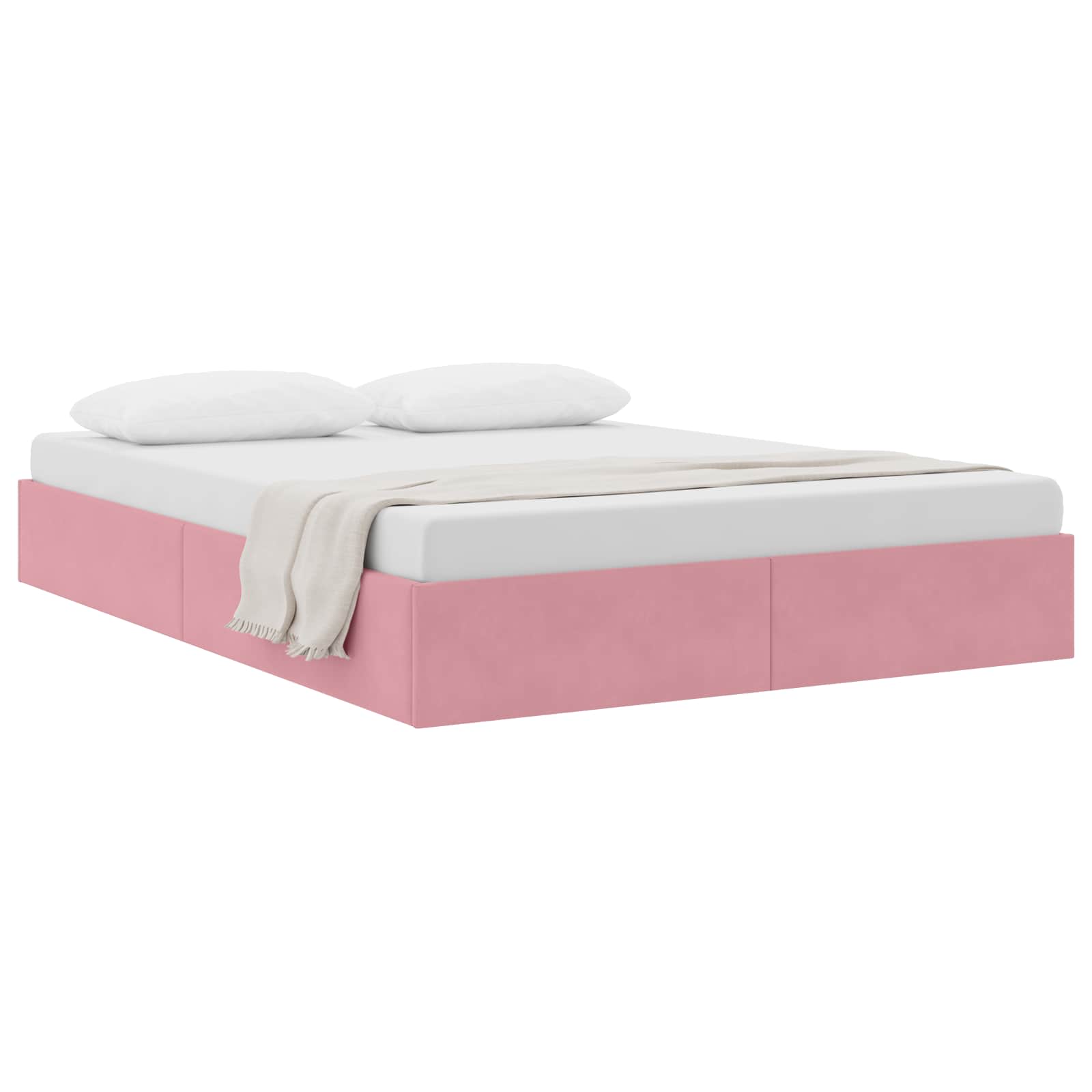 Ottoman Bedframe met Opslag met opslag Fluweel