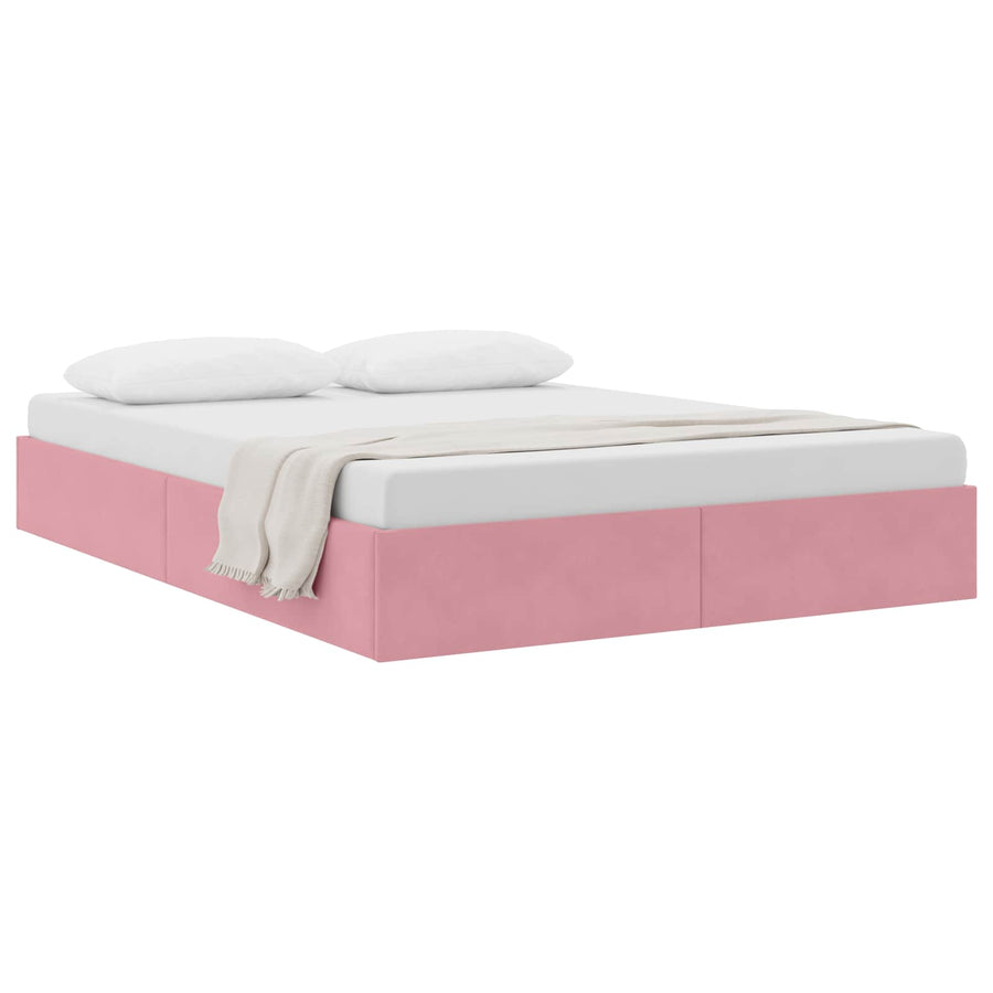 Ottoman Bedframe met Opslag met opslag Fluweel
