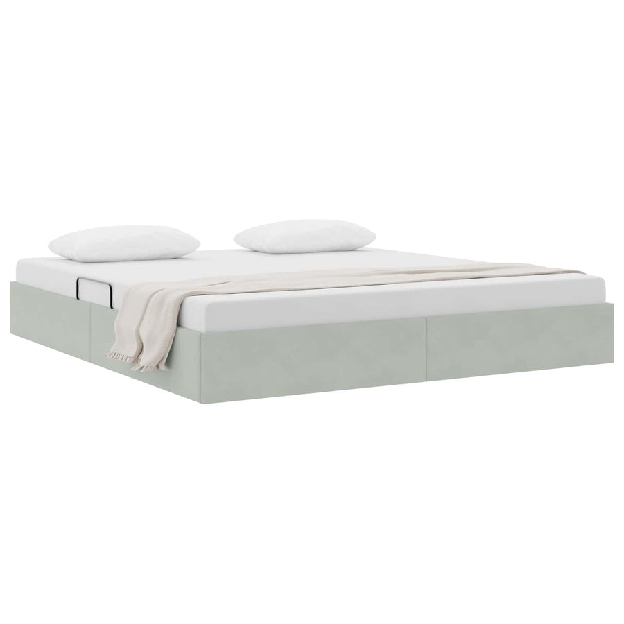 Ottoman Bedframe met Opslag met opslag Fluweel