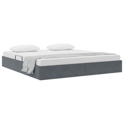 Ottoman Bedframe met Opslag met opslag Fluweel