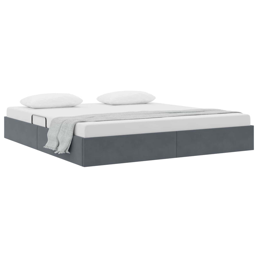 Ottoman Bedframe met Opslag met opslag Fluweel
