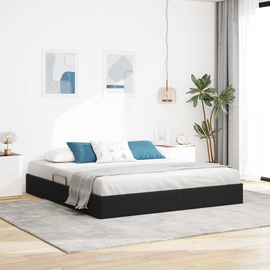 Ottoman Bedframe met Opslag met opslag Fluweel