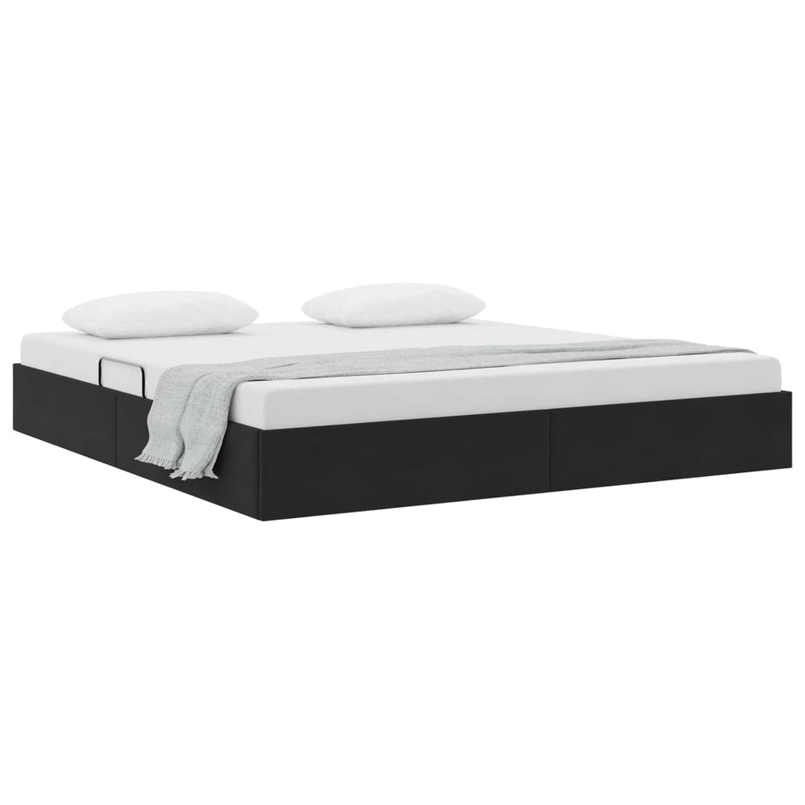 Ottoman Bedframe met Opslag met opslag Fluweel