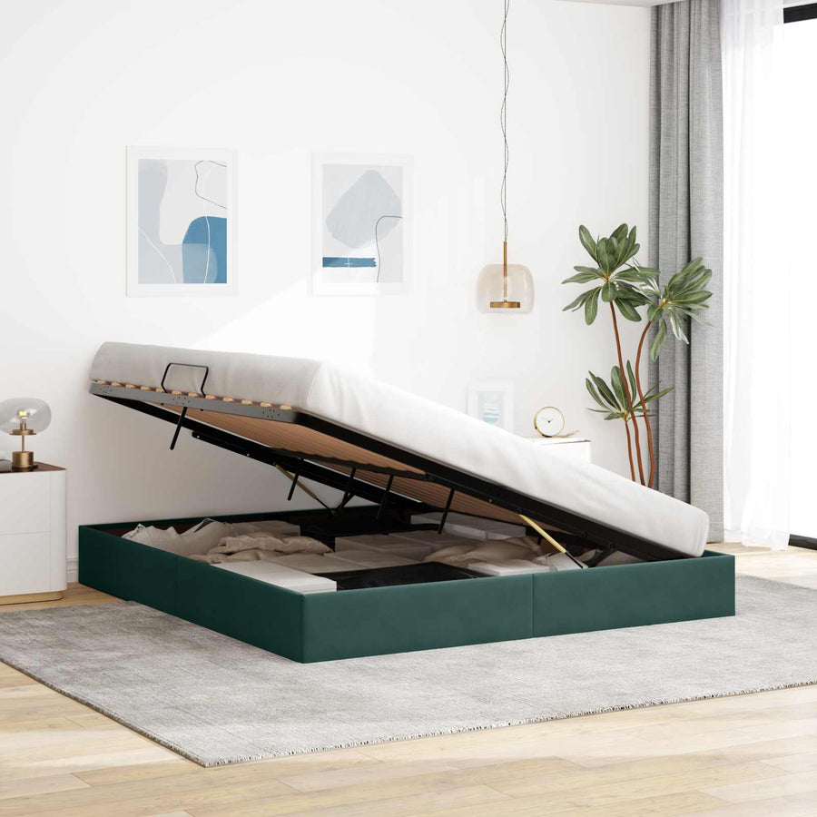 Ottoman Bedframe met Opslag met opslag Fluweel