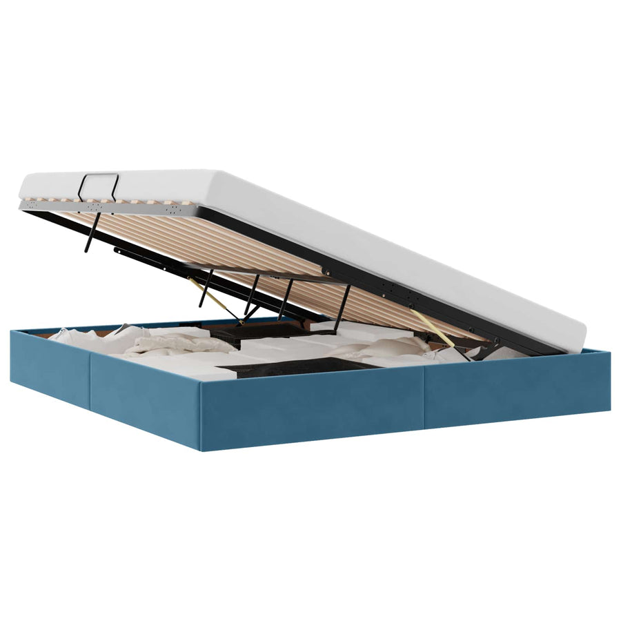 Ottoman Bedframe met Opslag met opslag Fluweel