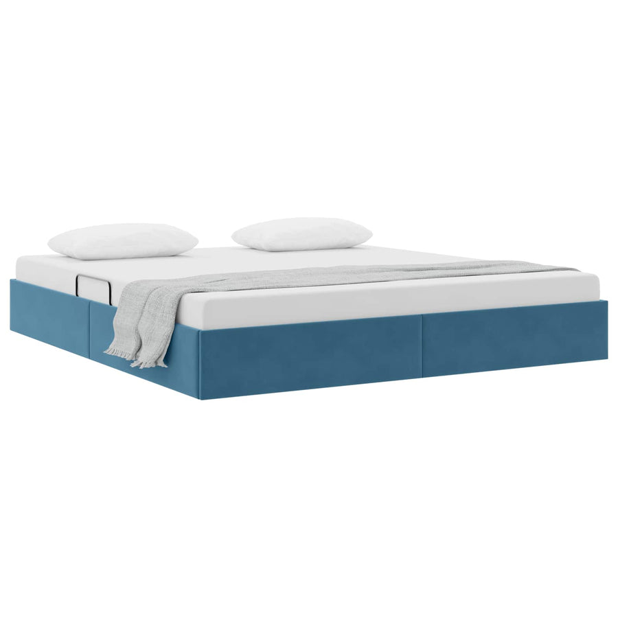 Ottoman Bedframe met Opslag met opslag Fluweel