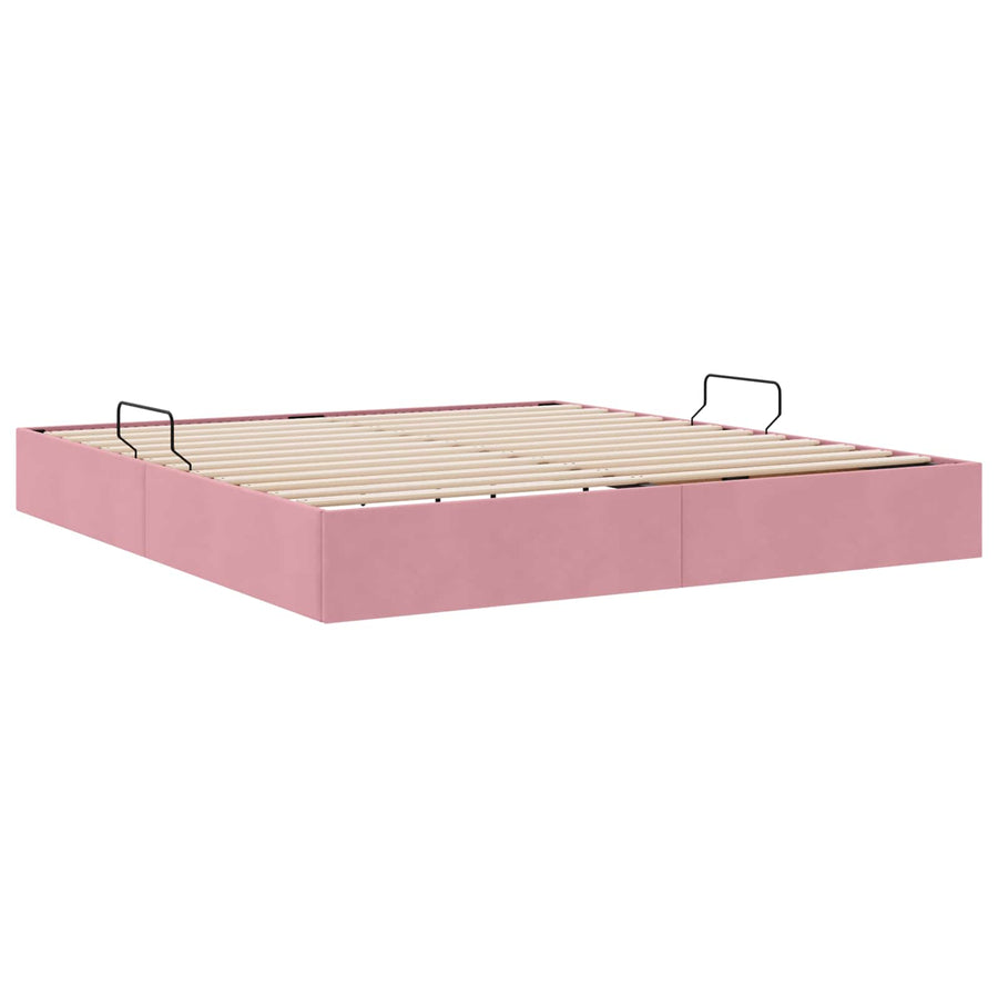 Ottoman Bedframe met Opslag met opslag Fluweel