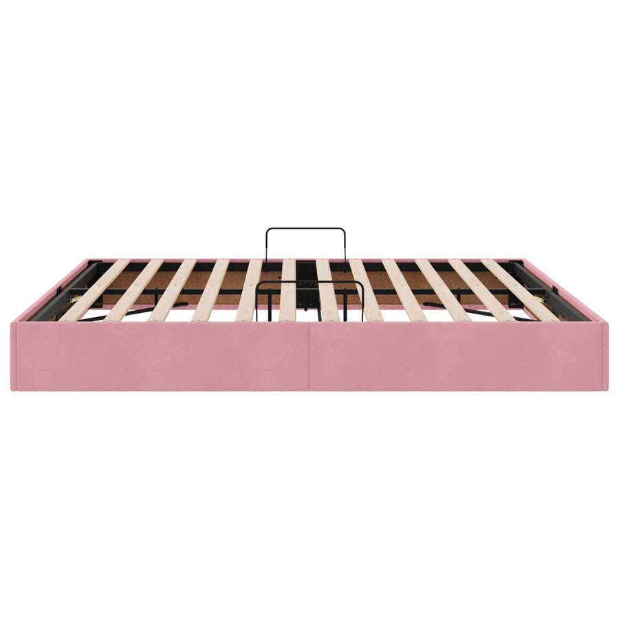 Ottoman Bedframe met Opslag met opslag Fluweel