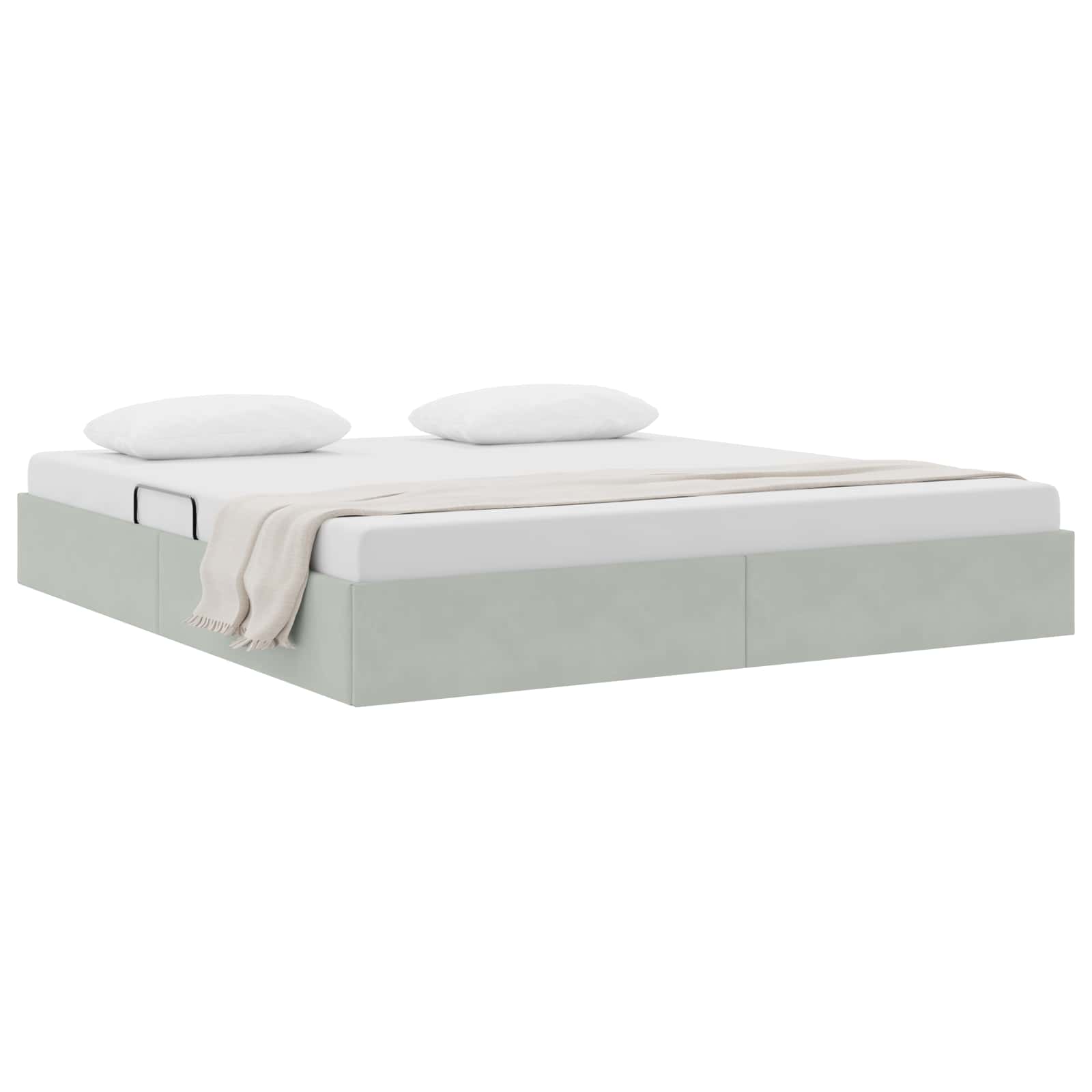 Ottoman Bedframe met Opslag met opslag Fluweel