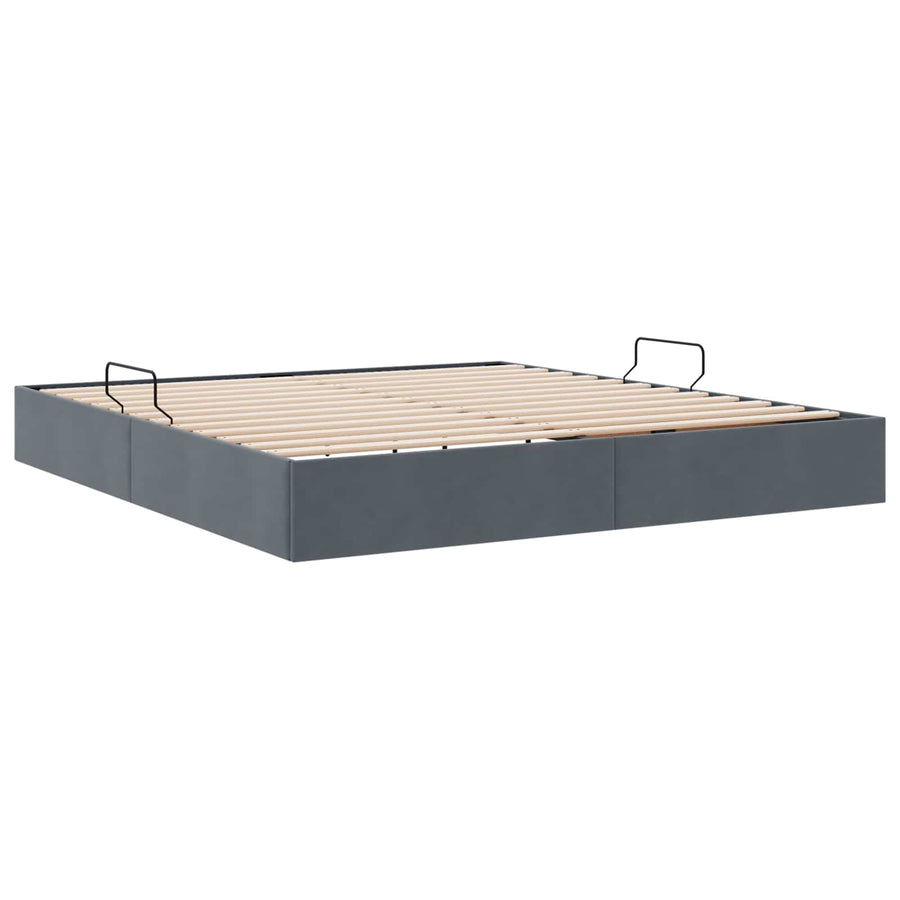 Ottoman Bedframe met Opslag met opslag Fluweel