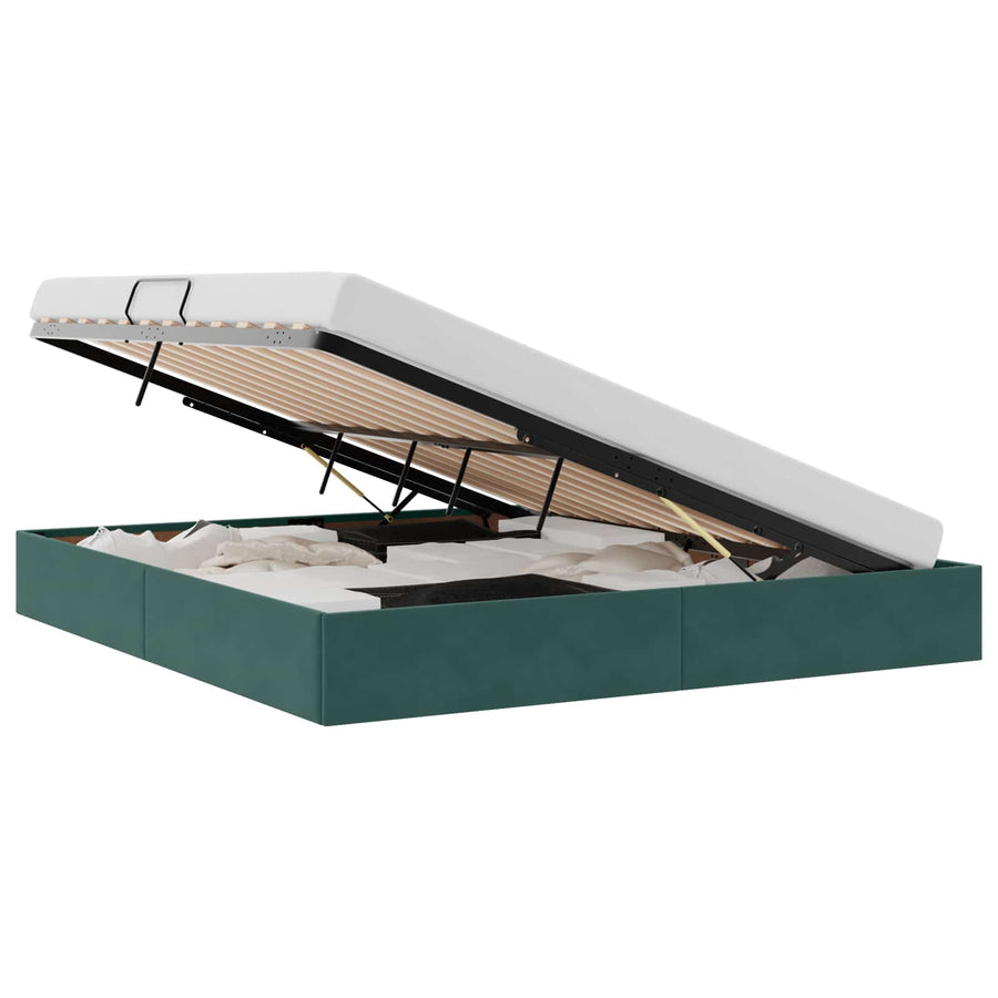 Ottoman Bedframe met Opslag met opslag Fluweel