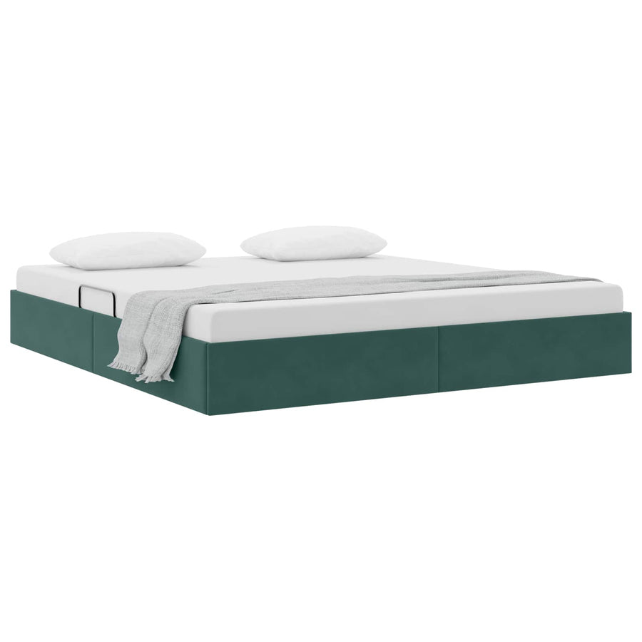 Ottoman Bedframe met Opslag met opslag Fluweel