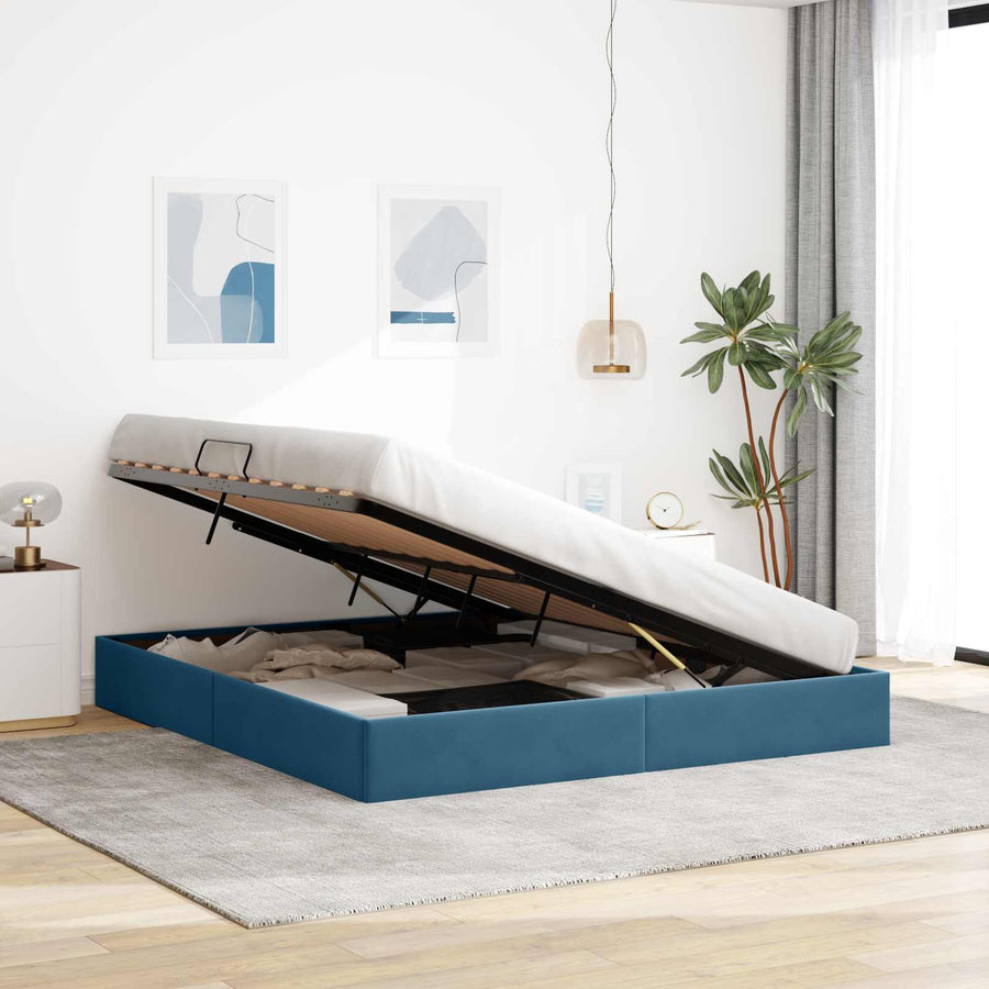Ottoman Bedframe met Opslag met opslag Fluweel