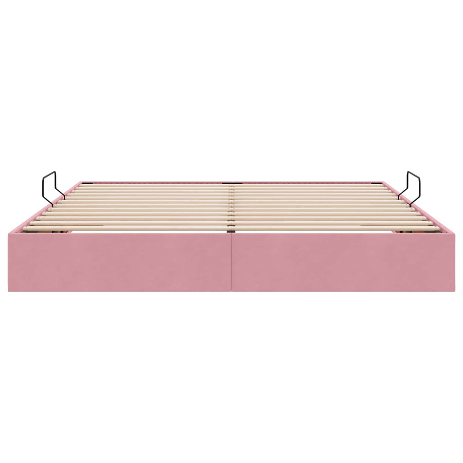 Ottoman Bedframe met Opslag met opslag Fluweel