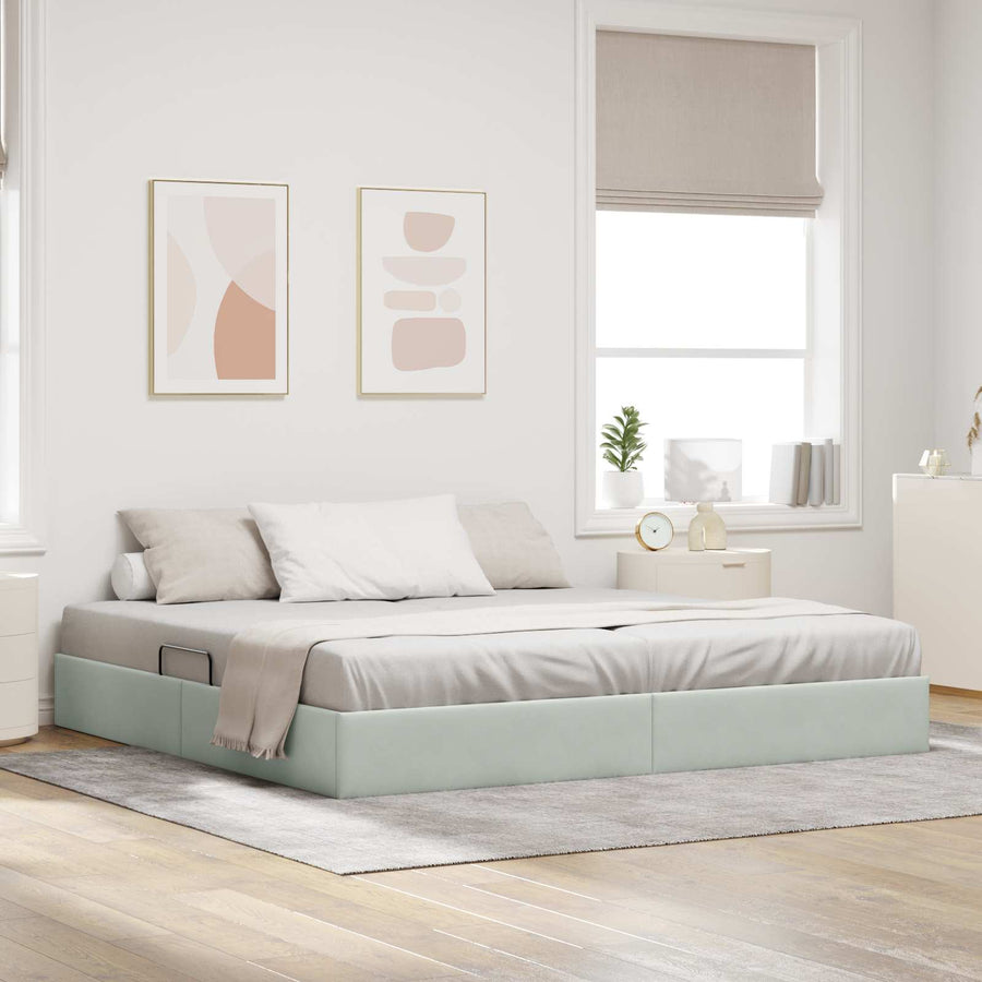 Ottoman Bedframe met Opslag met opslag Fluweel