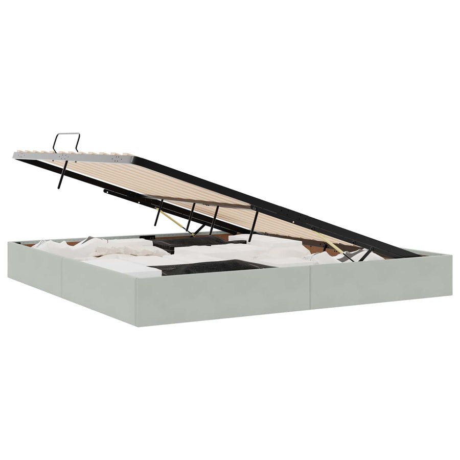 Ottoman Bedframe met Opslag met opslag Fluweel