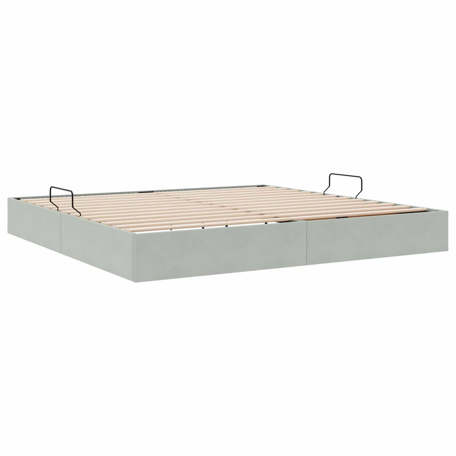 Ottoman Bedframe met Opslag met opslag Fluweel
