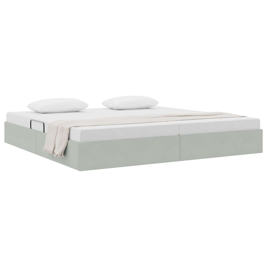 Ottoman Bedframe met Opslag met opslag Fluweel