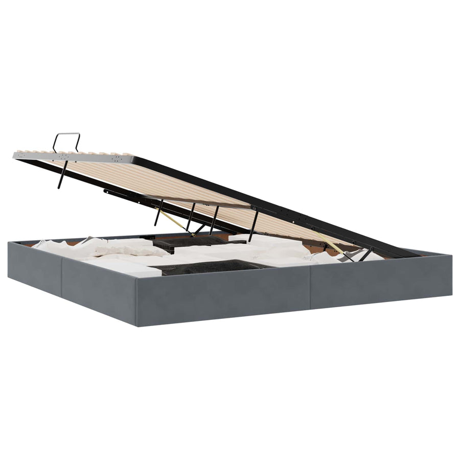 Ottoman Bedframe met Opslag met opslag Fluweel