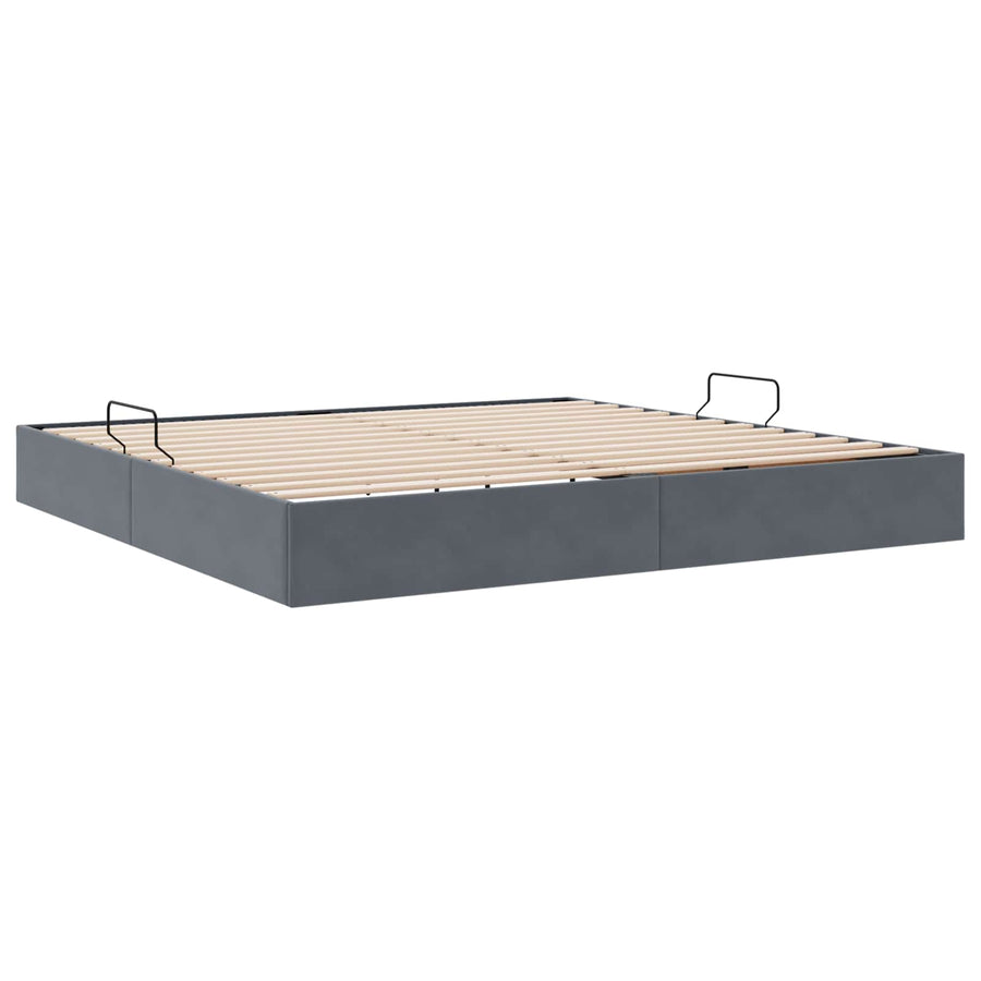 Ottoman Bedframe met Opslag met opslag Fluweel
