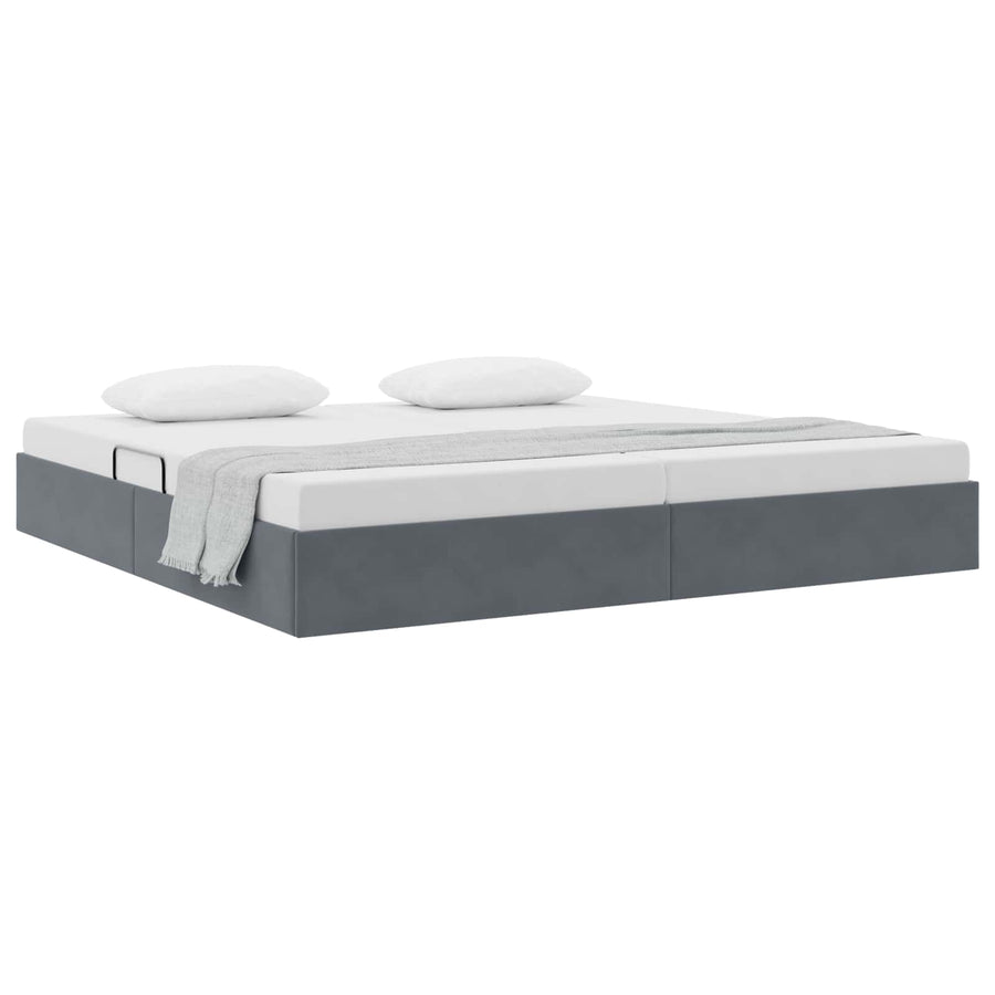 Ottoman Bedframe met Opslag met opslag Fluweel