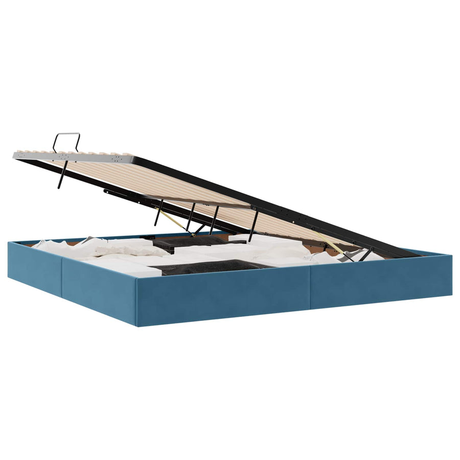 Ottoman Bedframe met Opslag met opslag Fluweel