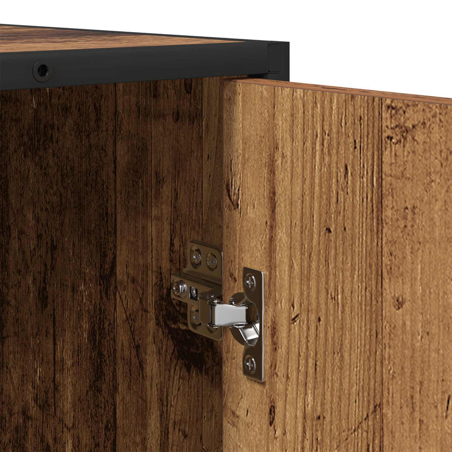 Dressoir Oud hout 92 x 35 x 76 cm Bewerkt hout
