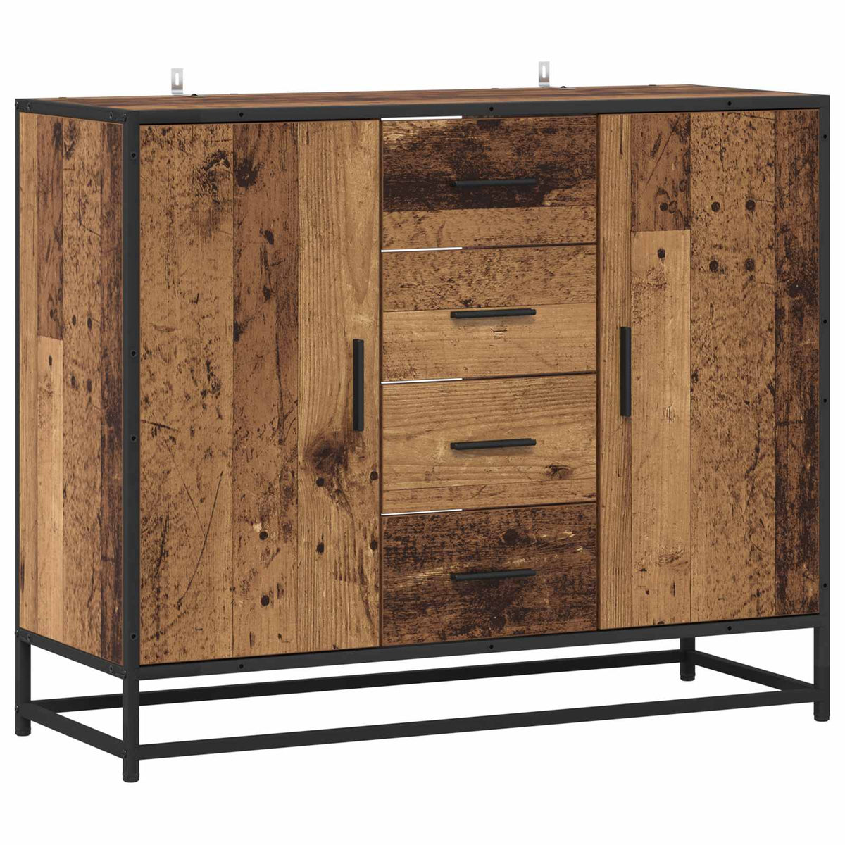 Dressoir Oud hout 92 x 35 x 76 cm Bewerkt hout