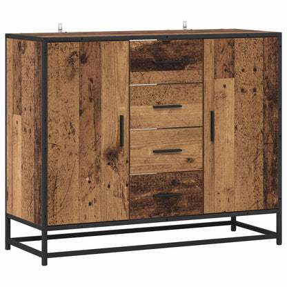 Dressoir Oud hout 92 x 35 x 76 cm Bewerkt hout