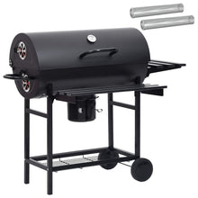 Vaten Grill met Wielen en Planken 3 st 115 x 85 x 95 cm Metaal