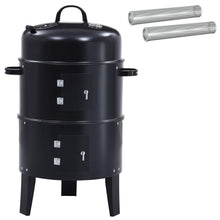 Buiten Grill Ø 40 x 80 cm Staal Zwart
