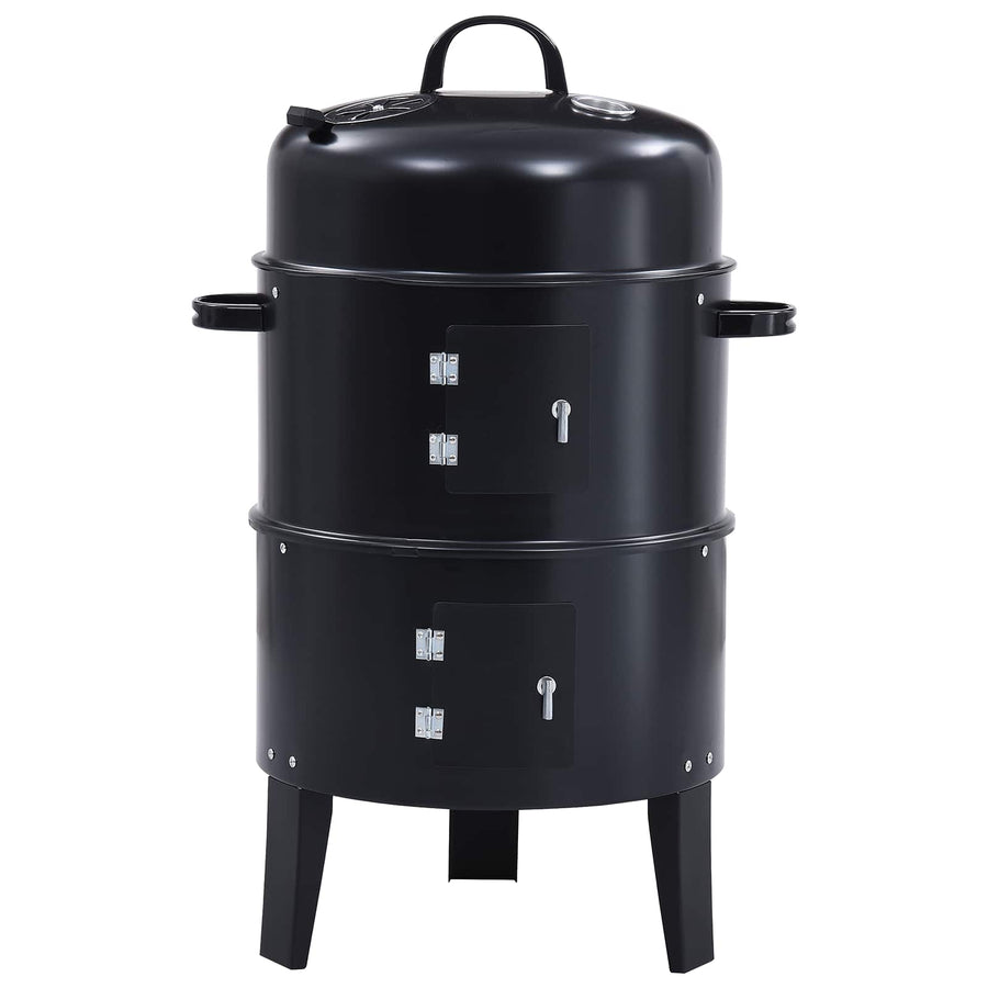 Buiten Grill Ø 40 x 80 cm Staal Zwart