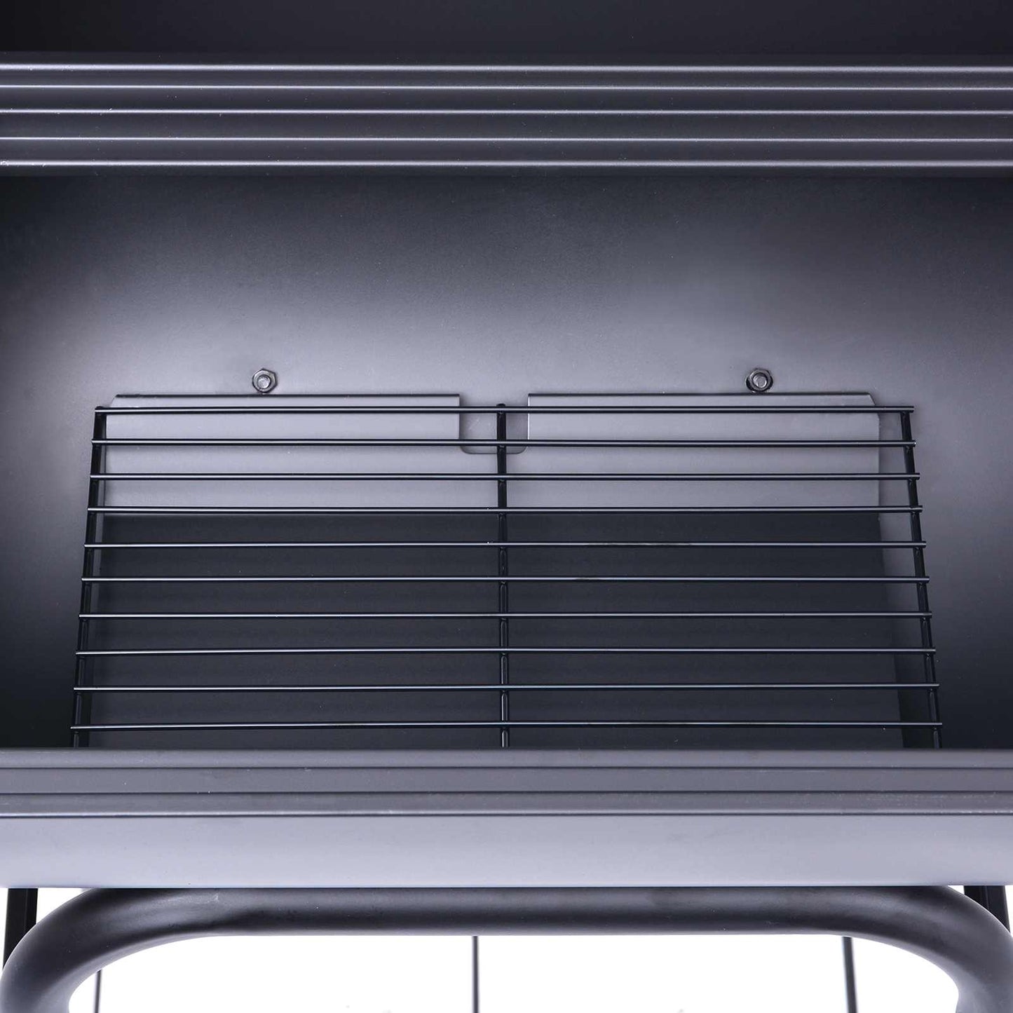 Houtskoolbarbecue 75 x 48 x 120 cm zilver