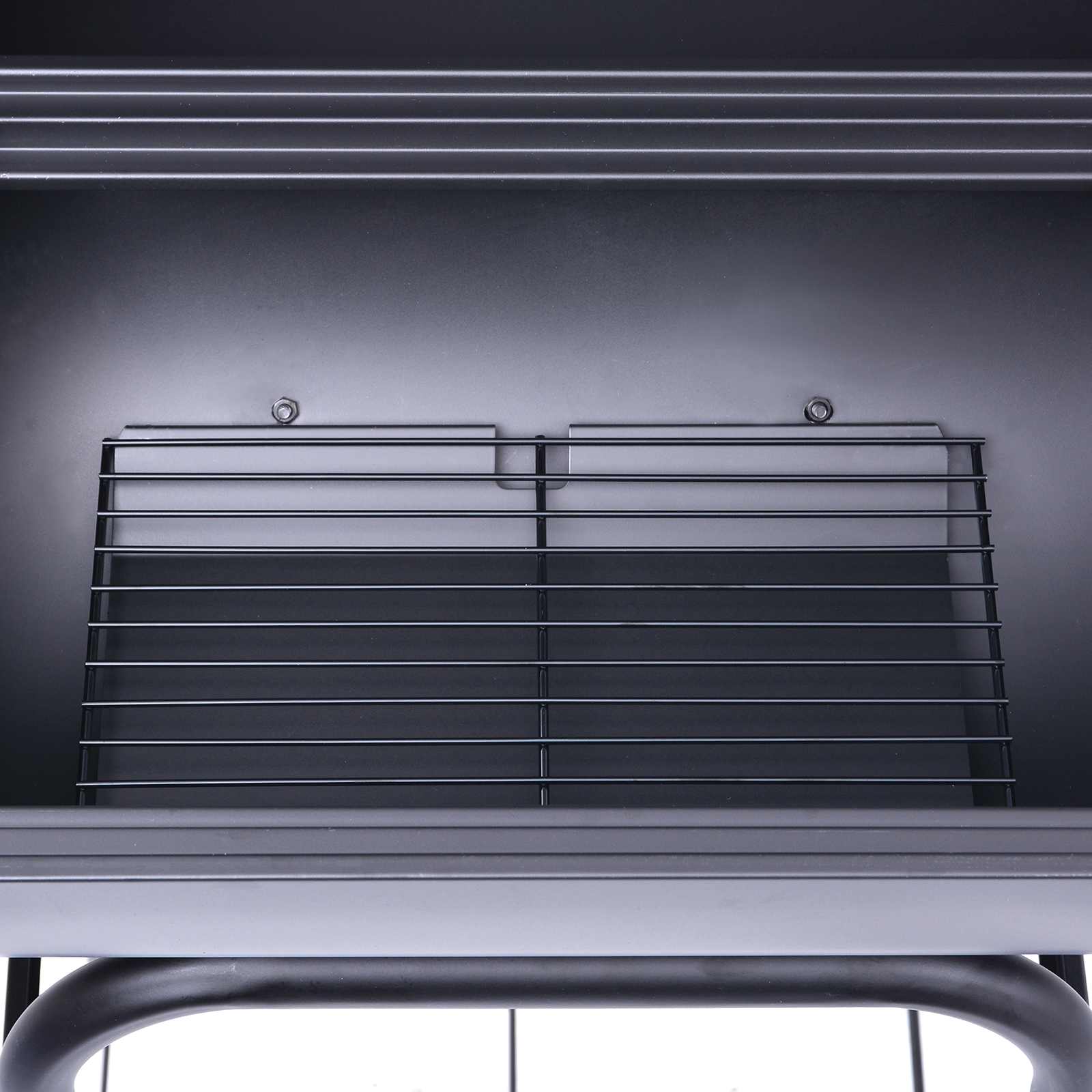 Houtskool Grill 75 x 48 x 120 cm zilver
