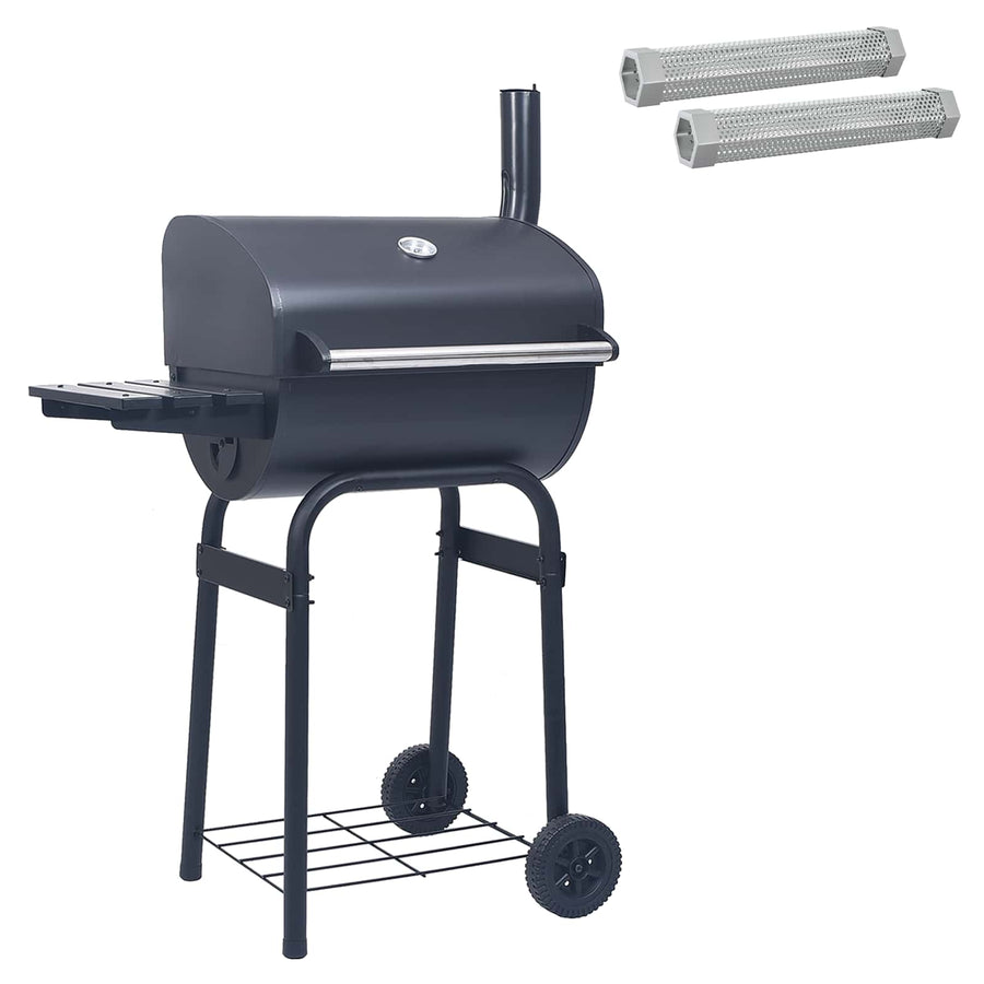 Houtskool Grill 75 x 48 x 120 cm zilver