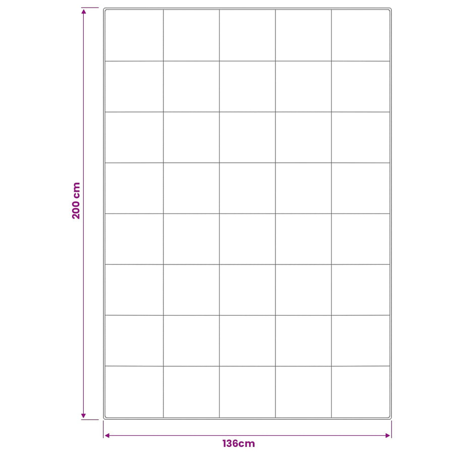 Dekbed en Kussen Set 2 st 137x200 cm Zomer 140 GSM Wol Wit