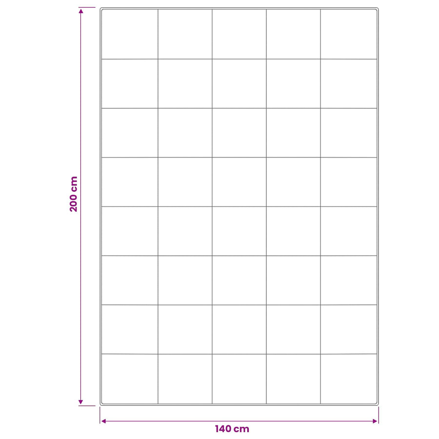 Dekbed en Kussen Set 2 st 140x200 cm Zomer 140 GSM Wol Wit