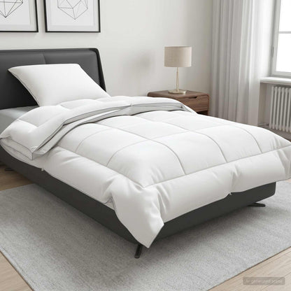 Dekbed en Kussen Set 2 st 137x200 cm 4 seizoenen 140+220 GSM