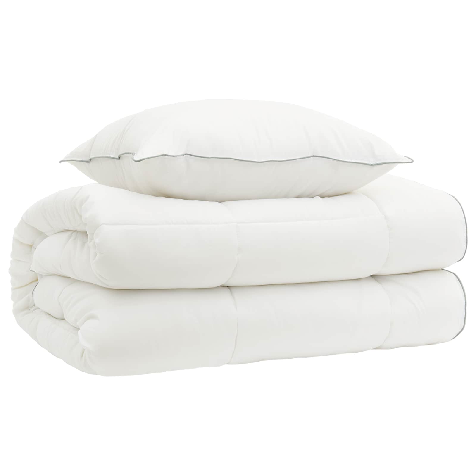 Dekbed en Kussen Set 2 st 137x200 cm 4 seizoenen 140+220 GSM