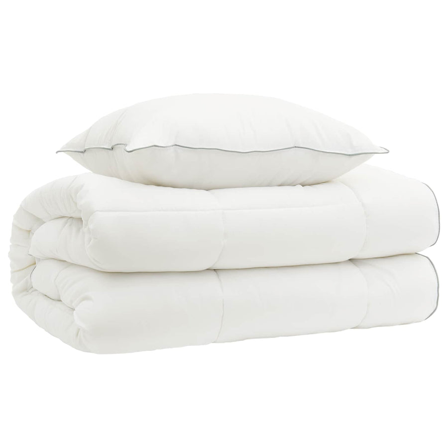 Dekbed en Kussen Set 2 st 152x203 cm 4 seizoenen 140+220 GSM