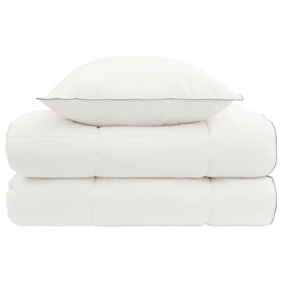 Dekbed en Kussen Set 2 st 152x203 cm 4 seizoenen 140+220 GSM