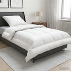 Dekbed en kussen set 155x200 cm zomer wol wit