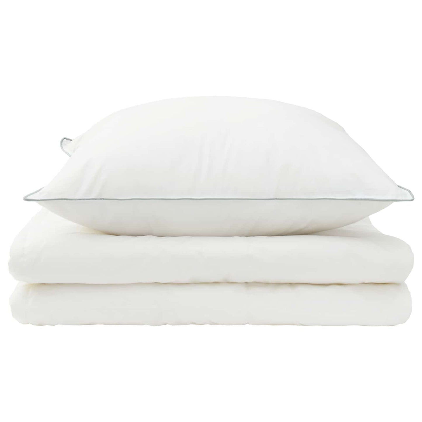 Dekbed en Kussen Set 2 st 155x200 cm Zomer 200 GSM Wol Wit