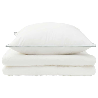 Dekbed en Kussen Set 2 st 155x200 cm Zomer 200 GSM Wol Wit