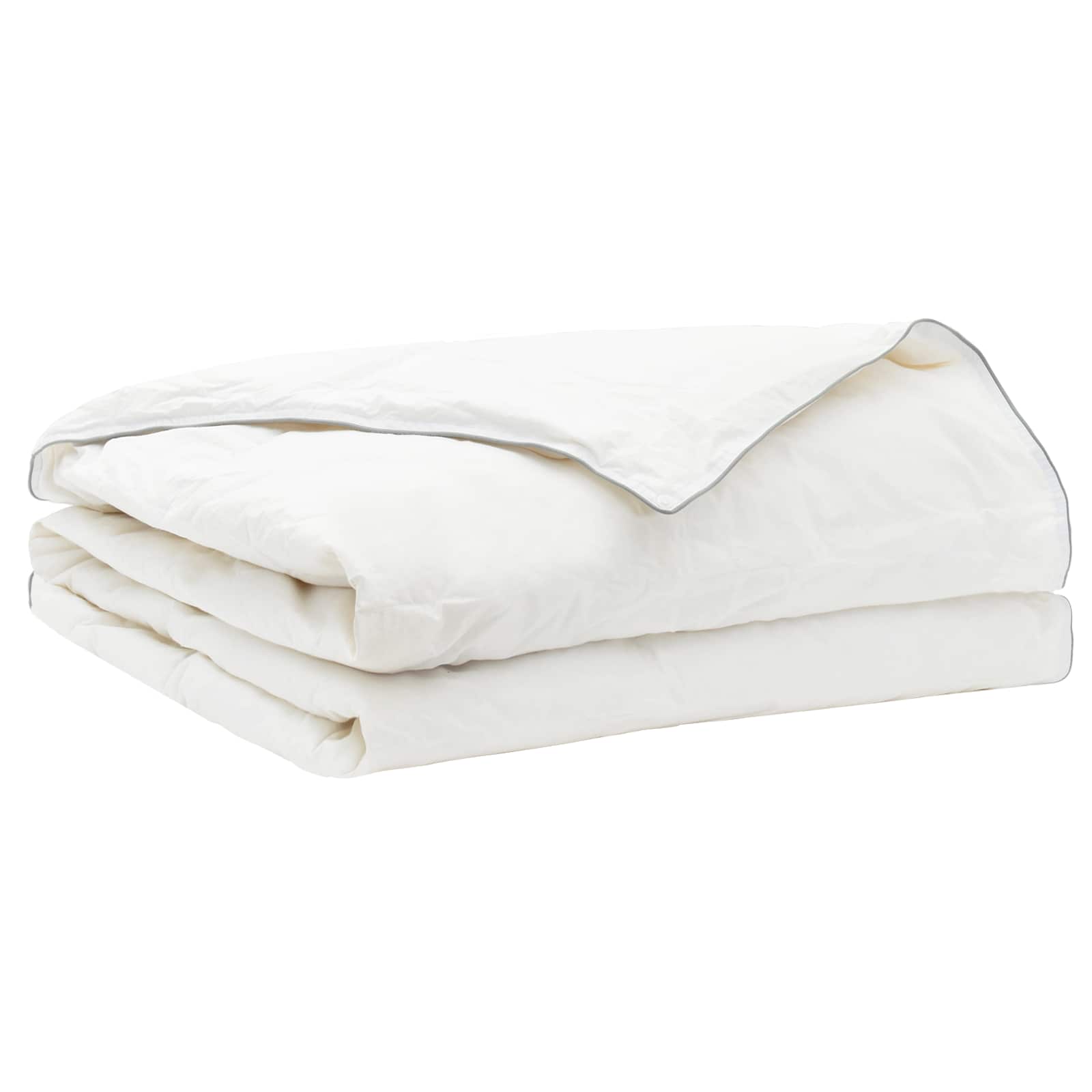 Dekbed en Kussen Set 2 st 155x200 cm Zomer 200 GSM Wol Wit